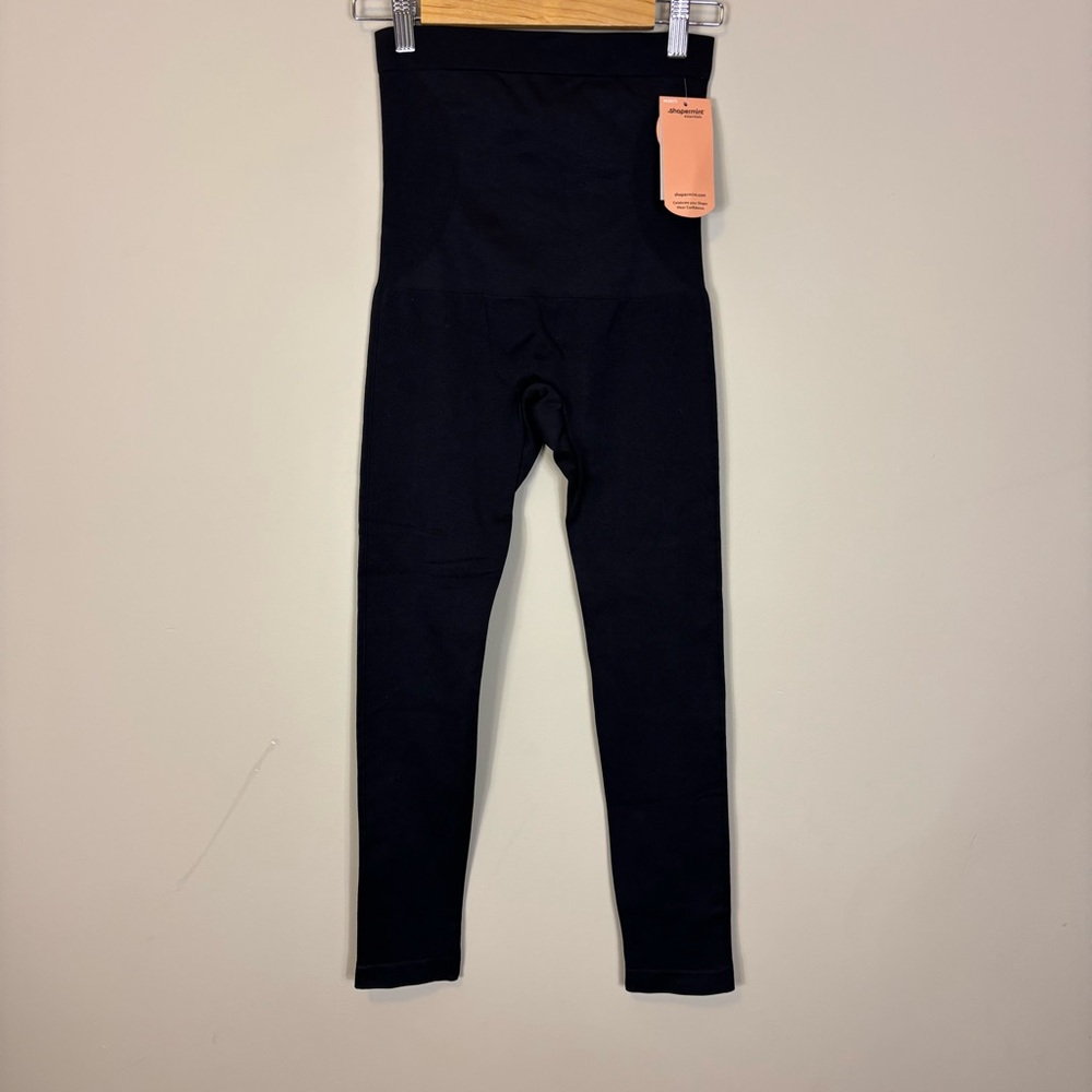 New‎ Shapermint Black High Waisted Shaping Leggings Medium